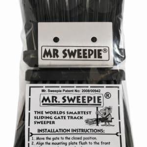 sliding gate track sweeper
