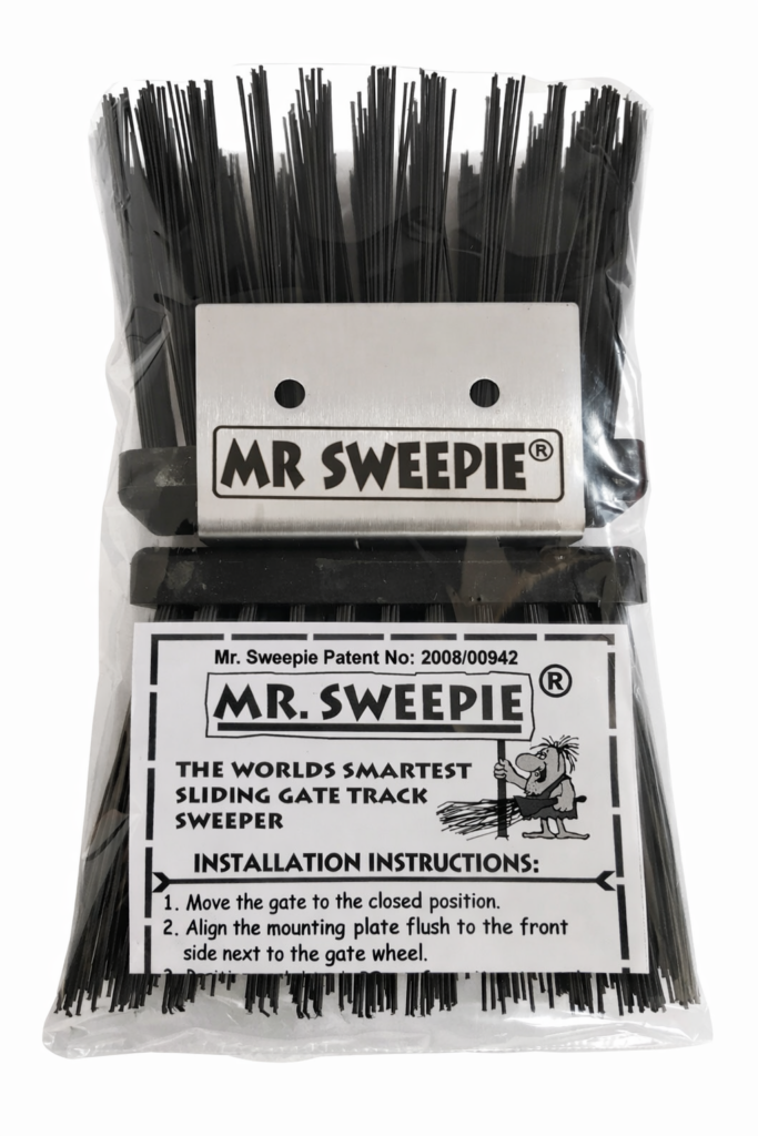 sliding gate track sweeper